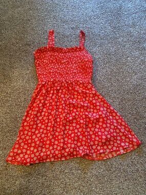 Sienna Sky Red White Dots Dress or Swim Cover Up L
